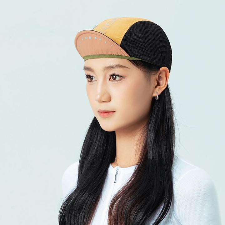 Actual product image Rockbros Cycling Cap with Visor, Helmet Cover - Yellow (56, 57, 58, 59, 60, 61)