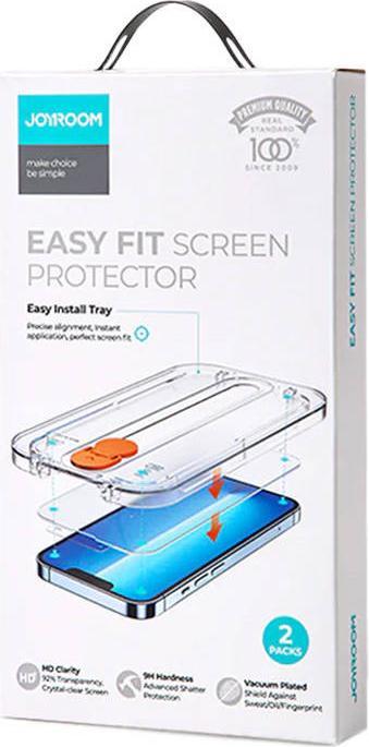 Actual product image Joyroom Easy Fit JR-H11 full screen tempered glass for Apple iPhone 14 Plus 6.7 " (1 Piece, Apple iPhone 14 Plus)