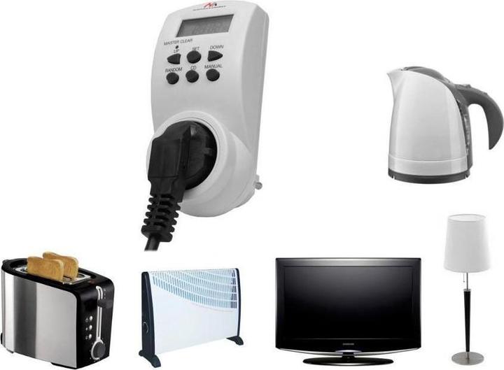 Image du produit Maclean MCE05 Minuteur électrique Horloge journalière/hebdomadaire