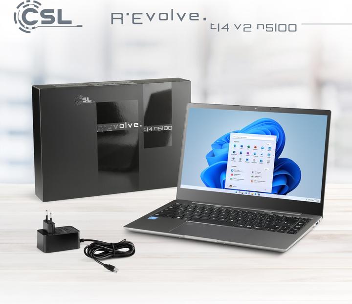 Produktbild CSL Computer Notebook R" Evolve T14 V2 35.6cm (14 Zoll) Full HD Intel® Celeron® N5100 16GB RAM 1TB (14", Intel Celeron N5100, 16 GB, 1000 GB, DE)