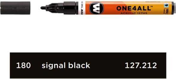 Produktbild Molotow Filzstift One4all 127HS signal bck 180 (Signalschwarz, 2 mm, 1 x)