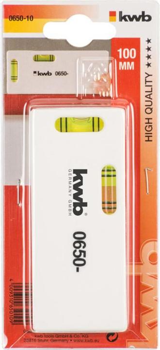 Produktbild kwb 065010 Mini-Wasserwaage 100 mm (10 cm)