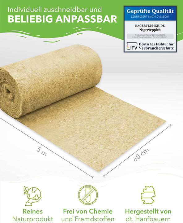 Image du produit Nagerteppich.de Tapis de chanvre pour rongeurs