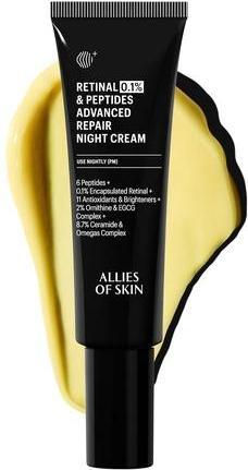 Actual product image Allies Of Skin Retinal 0.1% Peptides Repair Night Cream (Suntan cream)