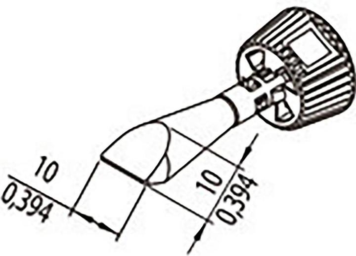 Produktbild 0142CDLF100/SB Lötspitze Spitzen-Grösse 10 mm Inhalt 1 St. (Lötkolben)