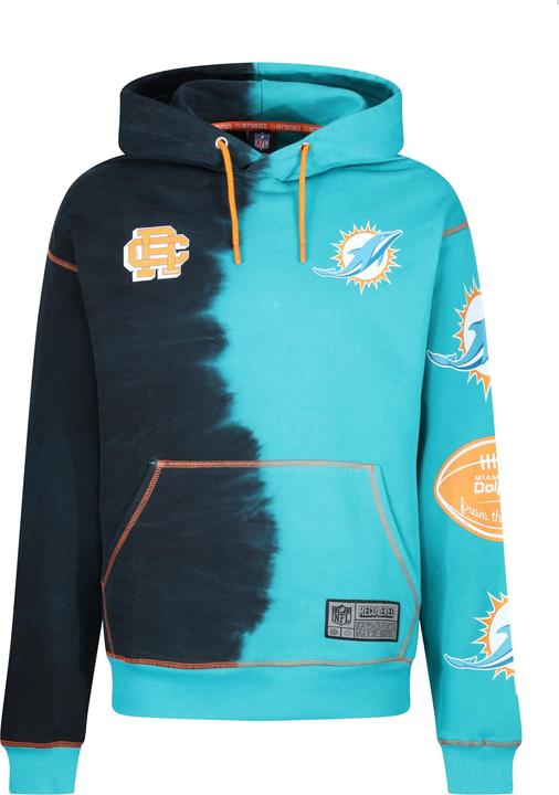 Recovered Re:covered Fleece Hoody - INK DYE Miami Dolphins - L (L)