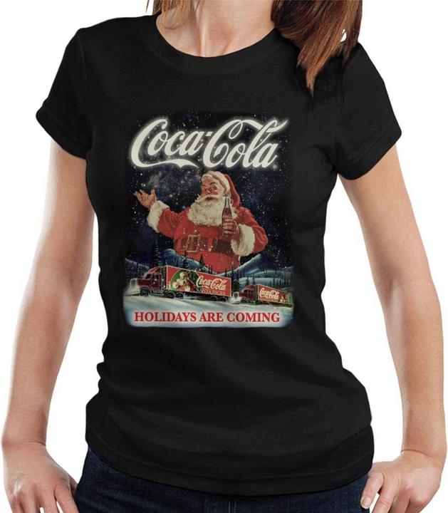 Coca Cola Holidays Are Coming TShirt (L)