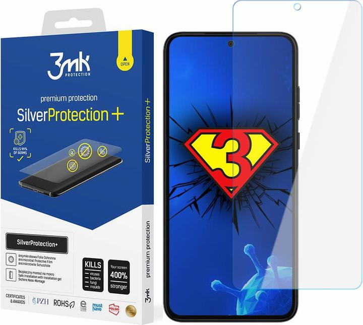 Actual product image 3MK Silver Protect+ Motorola Edge 30 Neo Folia Antymikrobowa montowana na mokro (1 Piece, Motorola Edge 30 Neo)