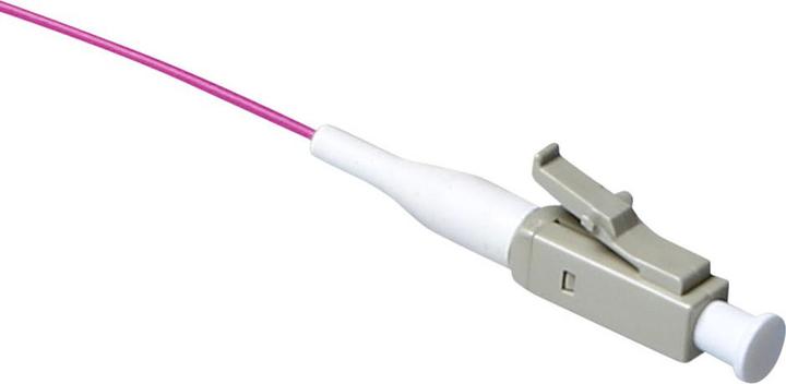 Actual product image RL3795 1m LC Pigtail LSZH OM4 Purple Fiber Optic Cable (CAT7, 1 m)
