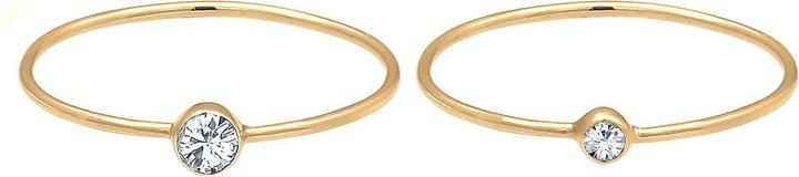 Image du produit Elli Set de bagues, bague solitaire (54, Argent 925)