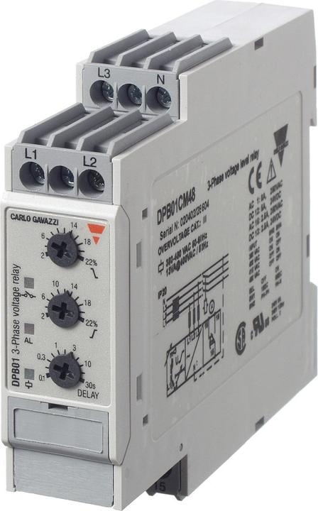 Actual product image Carlo Gavazzi Phase Monitor SPDT 8/5A 380-480AC DIN