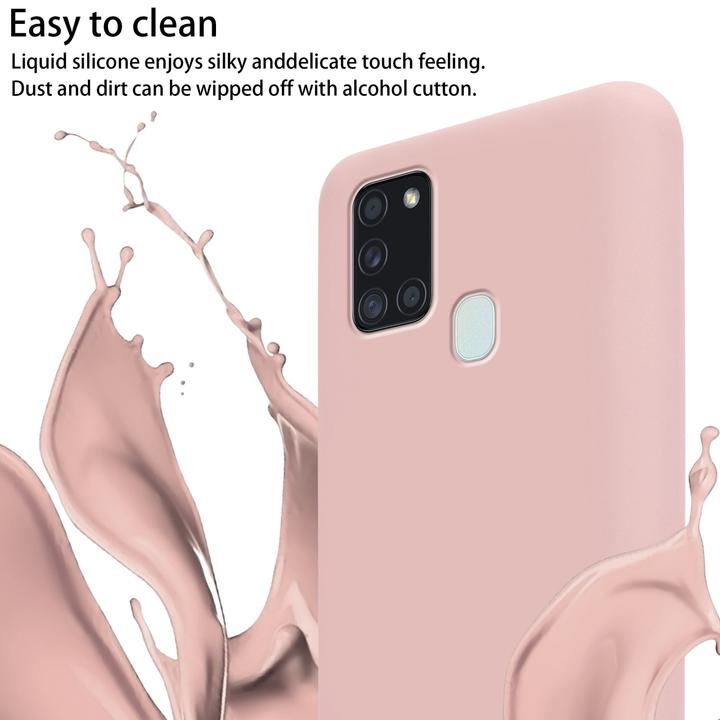 Actual product image Cadorabo TPU Cover Mobile Phone Chain Liquid (Samsung Galaxy A21s)