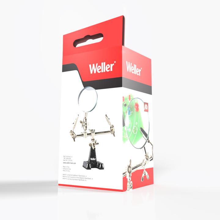 Produktbild Weller Erem Platinenhalter mit Lupe Vergrösserung x 4 (Dritte Hand)