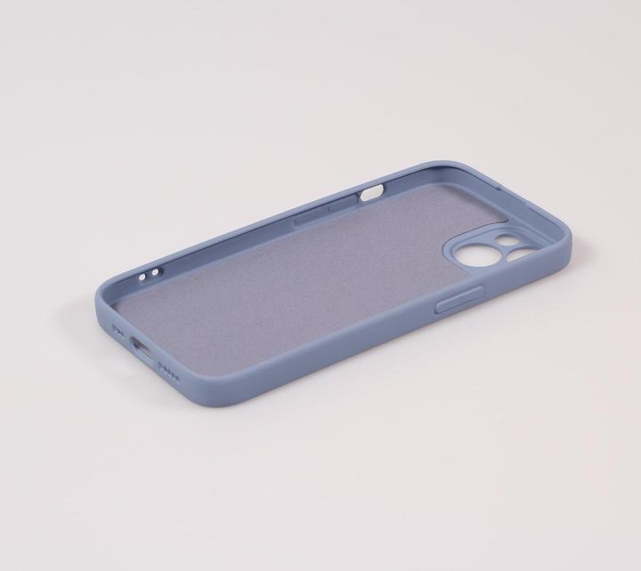 Produktbild PhoneLook Hülle Soft-Shell silikon cover mit MagSafe und Kameraschutz grau (Apple iPhone 15 Plus)