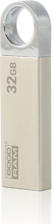 Produktbild Goodram 32GB USB 2.0 - 32 GB - USB Typ-A - 2.0 - 20 MB/s - Drehring - Schwarz - Silber (32 GB, USB-A)