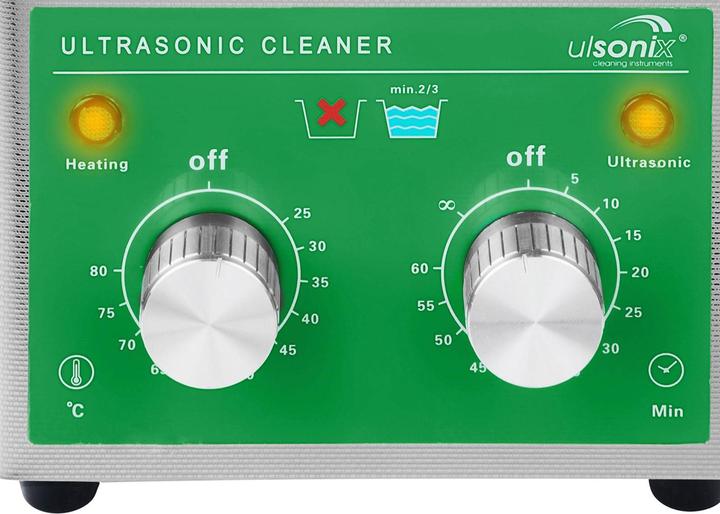 Actual product image Ulsonix Ultrasonic Cleaner - 2 Litres - 60 W - Basic Eco (40 kHz, 2000 ml)
