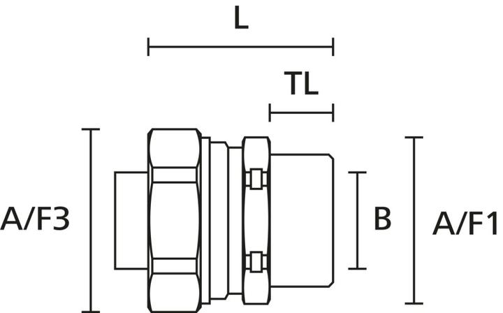 Produktbild HellermannTyton Compression fitting - IP65,M20 (Kabeldurchlass, 3.35 cm)