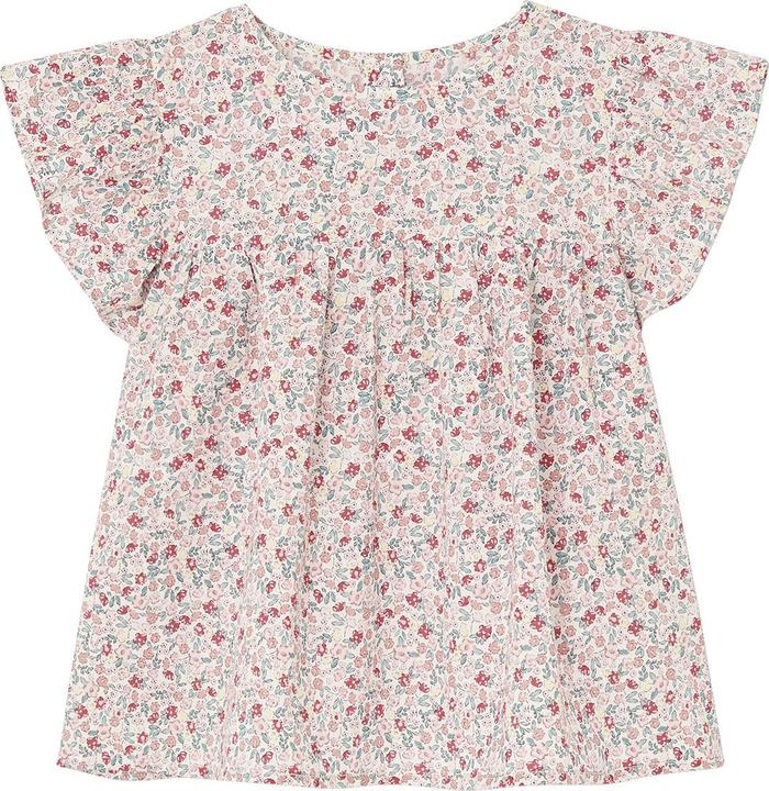 Image du produit Vertbaudet Ensemble pour fille : chemisier à fleurs & short en mousseline (158)