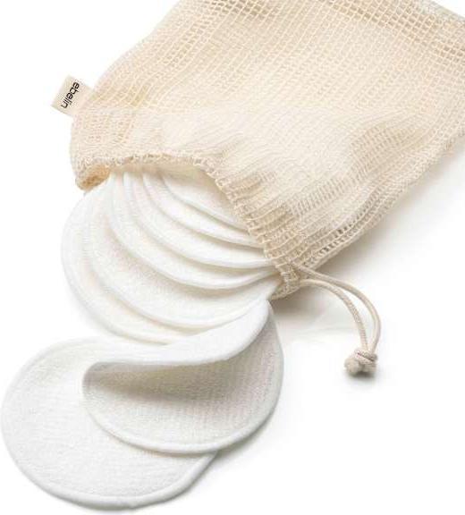 Produktbild dm ebelin Reinigungspads mit Wäschenetz (Reinigungstücher Gesicht)