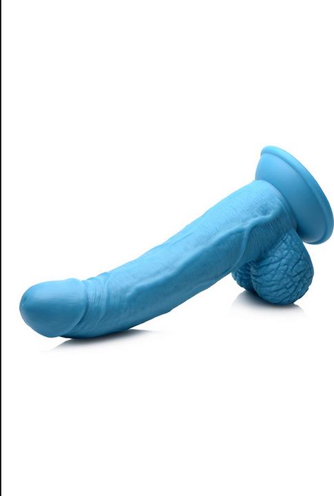 Image du produit Pop Peckers Poppin Dildo 19 cm - Blue