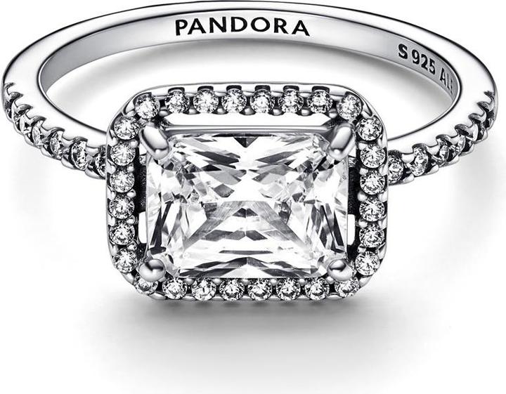 Produktbild Pandora Rectangular Sparkling Halo Ring (58, 925 Silber)