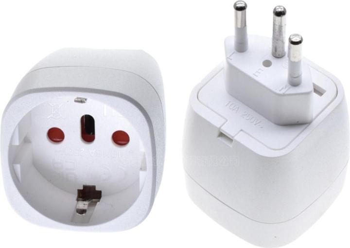 Hermex Steckdosenadapter Schuko zu Schweiz