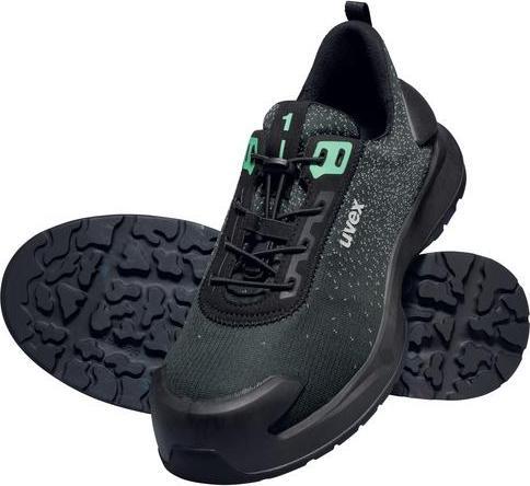 Image du produit Uvex Sports uvex 1 x-craft Chaussures basses S1 PL 68083 noir, vert largeur 12 Taille 48 (S1P, 48)