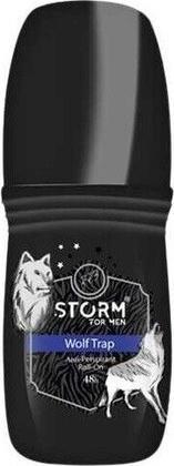 Markenlos Wolf Trap Men Antiperspirant Body Deodorant Ball 50ml Storm (Roll-on, 50 ml)