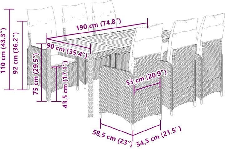 Produktbild VidaXL Wörth am Rhein (90 cm)