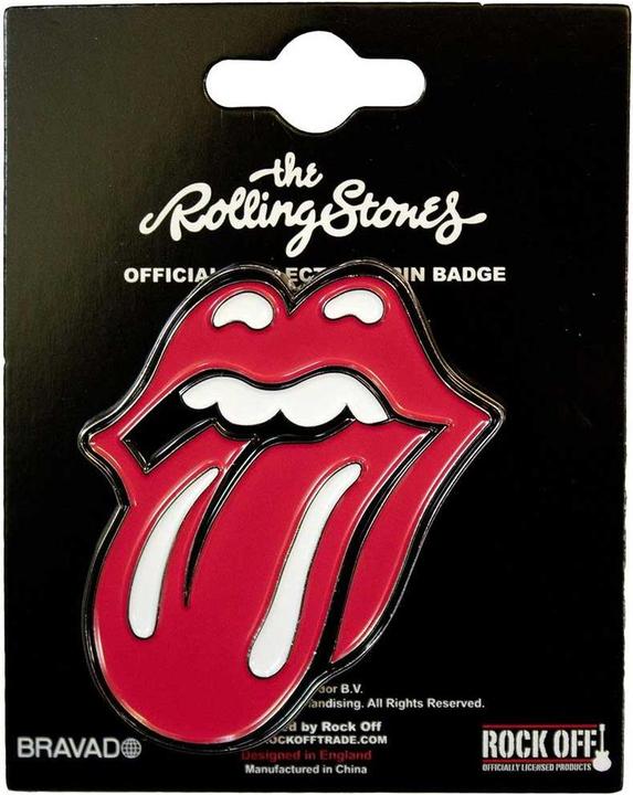 The Rolling Stones Zunge Abzeichen Classic ZinkLegierung Emaille Vernickelt