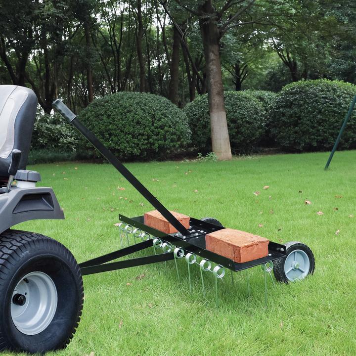 Produktbild Wiltec Vertikutierer 100cm für Aufsitzmäher Rasenlüfter Rasenpflege Rasentraktor