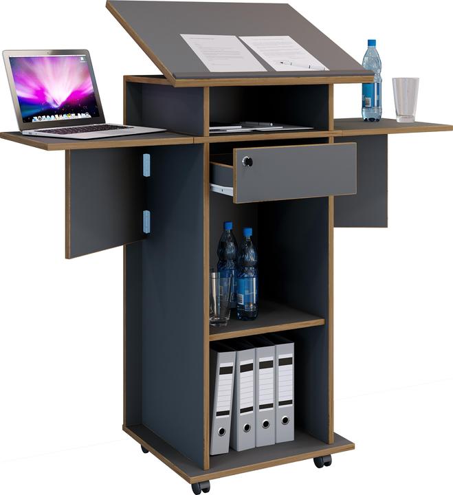 Image du produit VCM Holz Stehpult Rednerpult Rollen Salia