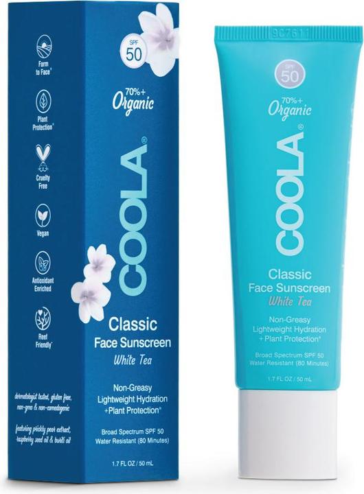 Actual product image Coola Suncare Classic Lotion White Tea (Sun cream face, SPF 50, 50 ml, 50 g)