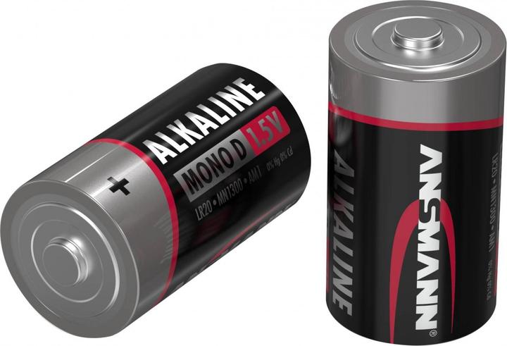 Actual product image Ansmann D LR 20 Red-Line (2 pcs., D, 16000 mAh)