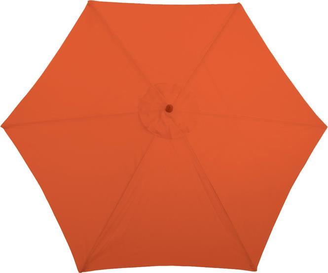 Actual product image Mendler Parasol Florida, Ø 3m polyester/wood - terracotta