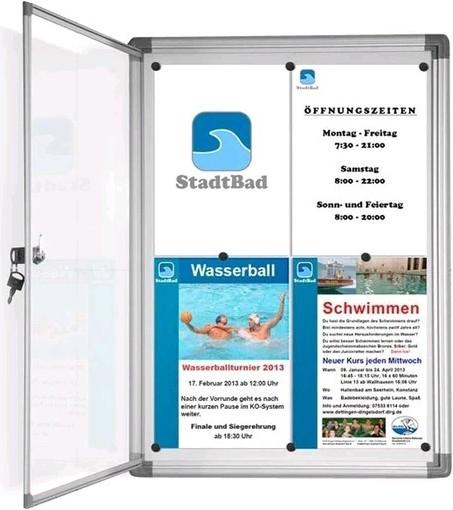 Produktbild Master of Boards Schaukasten PremiumMaster of Boards, AcrylglasTür, Für 2 x A4