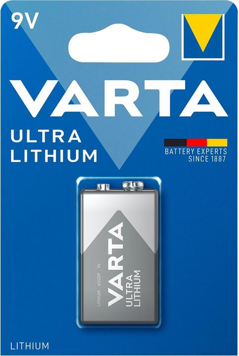 Image du produit Varta ULTRA Lithium (1 pcs, 9V Block, 1200 mAh)