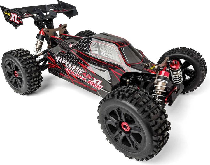Actual product image Carson 1:8 Virus 4.2 XL 100% RTR schwarz/rot (RTR Ready-to-Run)