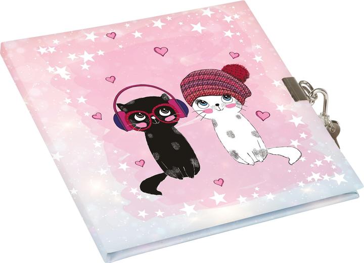 Produktbild Goldbuch Tagebuch mit Schloss Music for Cats (16.5 x 16.5 cm)