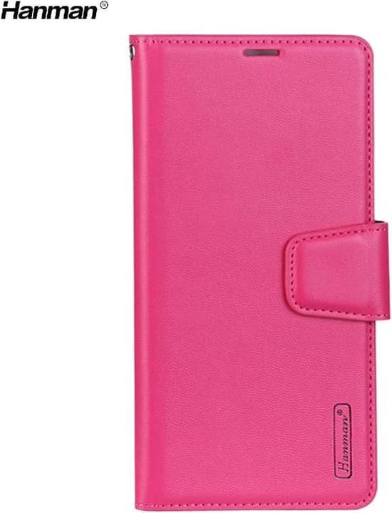Actual product image Hanman Samsung Galaxy A42 5G - Mill Flip Case mit 3 Kartenfächern, pink (Samsung Galaxy A42 5G)