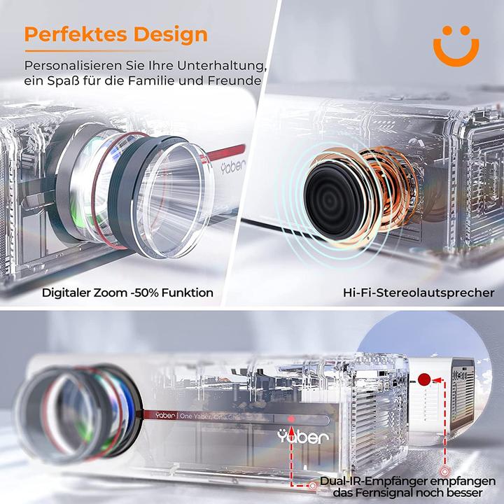 Image du produit Yaber Mini projecteur V5 (Full HD, 7000 lm)
