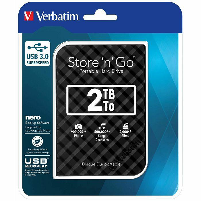 Productafbeelding Verbatim 2,5" draagbare harde schijf Harde schijf Store 'n' Go (2 TB)