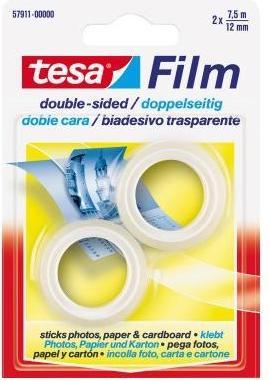 Produktbild tesa 2x tesafilm Doppelseitiges Klebeband, Fotofilm (15 mm)