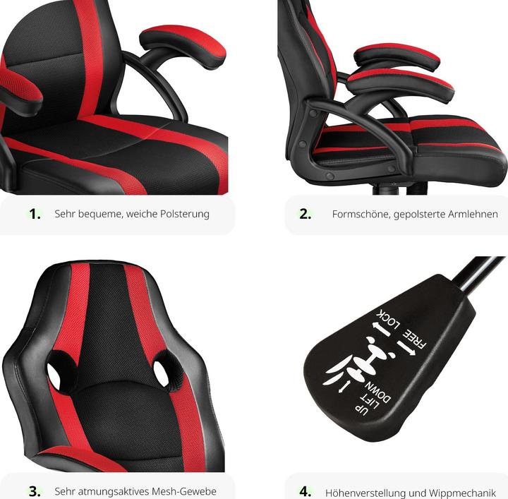 Image du produit tectake Fauteuil de bureau Benny