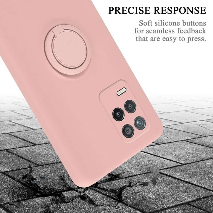 Produktbild Cadorabo TPU Liquid Ring Silicone Case Hülle für Realme 8 5G / V13 / Q3 / Q3i / Narzo 30 5G (Realme V13, Realme Narzo 30 5G, Realme Q3i 5G)