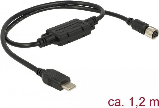 Actual product image Navilock 62940 USB 2.0 C M8 Black Cable Interface/Adapter (1.20 m)