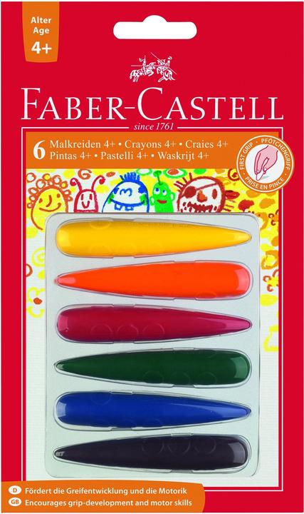 Faber-Castell Malkreiden Fingerform (Mehrfarbig, 6 x)