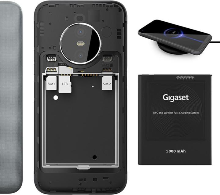 Image du produit Gigaset GX6 PRO (128 Go, Noir, 6.60", SIM + eSIM, 50 Mpx, 5G)