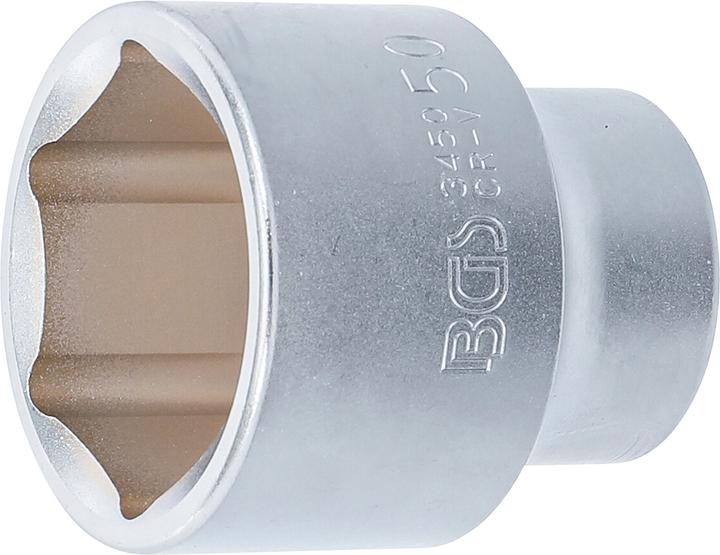 Produktbild BGS Steckschlüssel-Einsatz Sechskant Antrieb Innenvierkant 20 mm (3/4") SW 50 mm (50 mm)