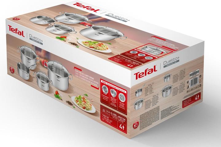 Actual product image Tefal Duetto+ Set (24 cm, Pot, Stainless steel)